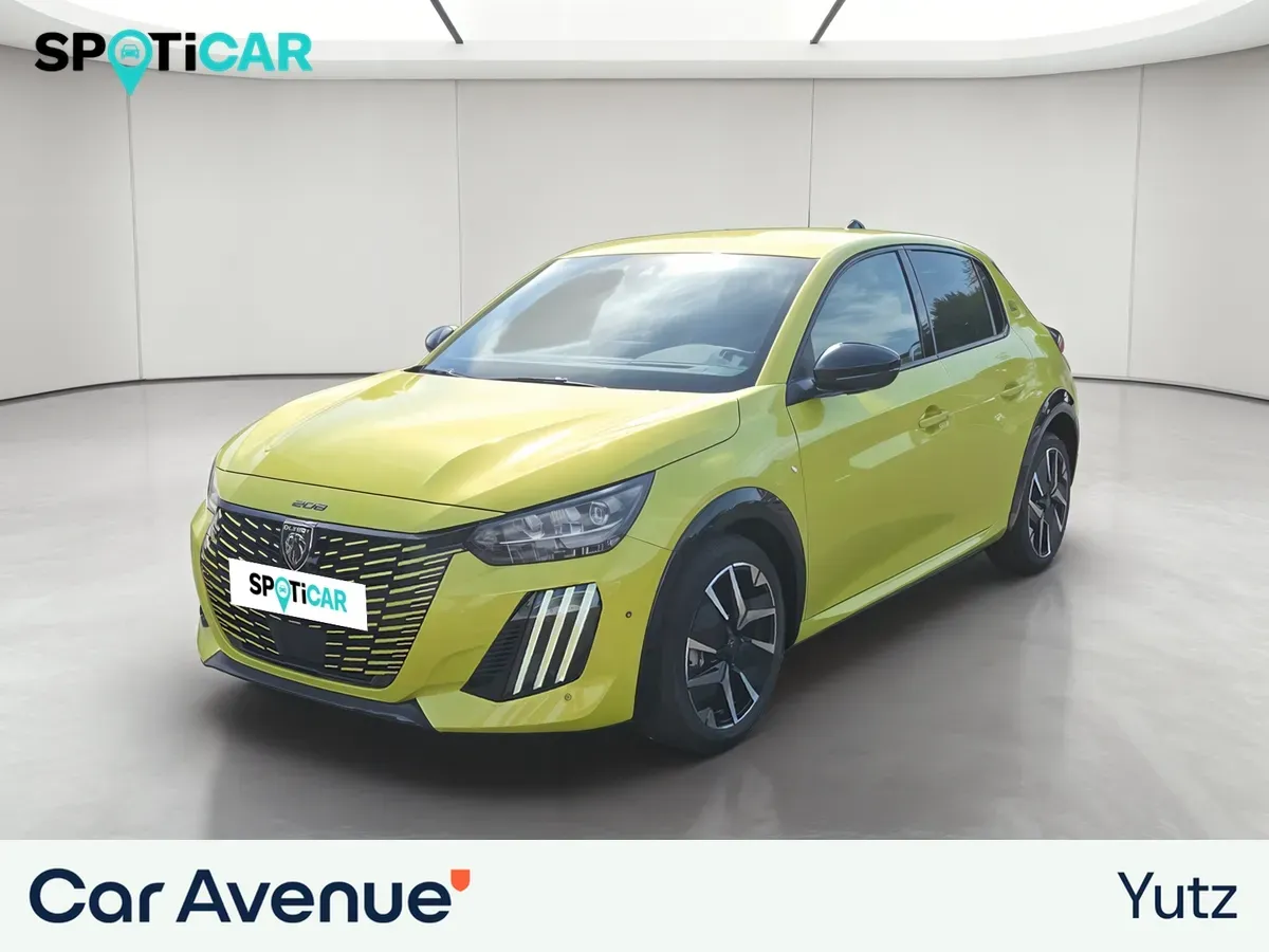 Peugeot 208 jaune d'occasion