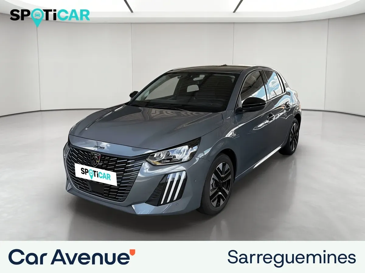 Peugeot 208 gris d'occasion