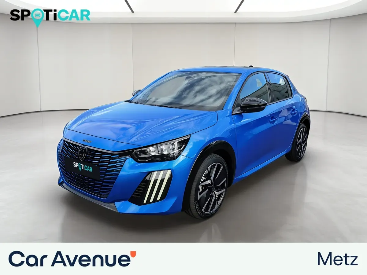 Peugeot 208 bleu d'occasion
