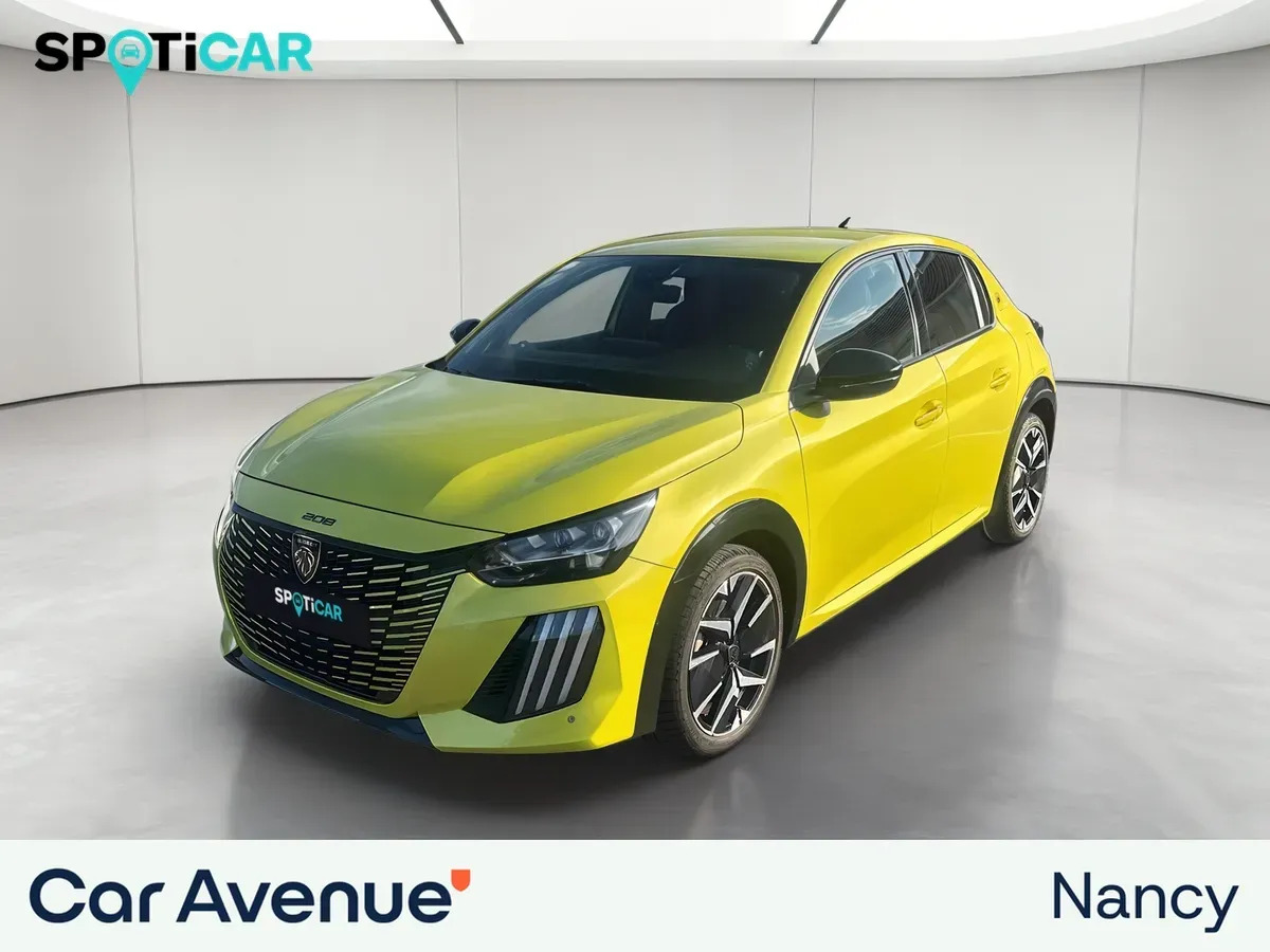 Peugeot 208 jaune d'occasion