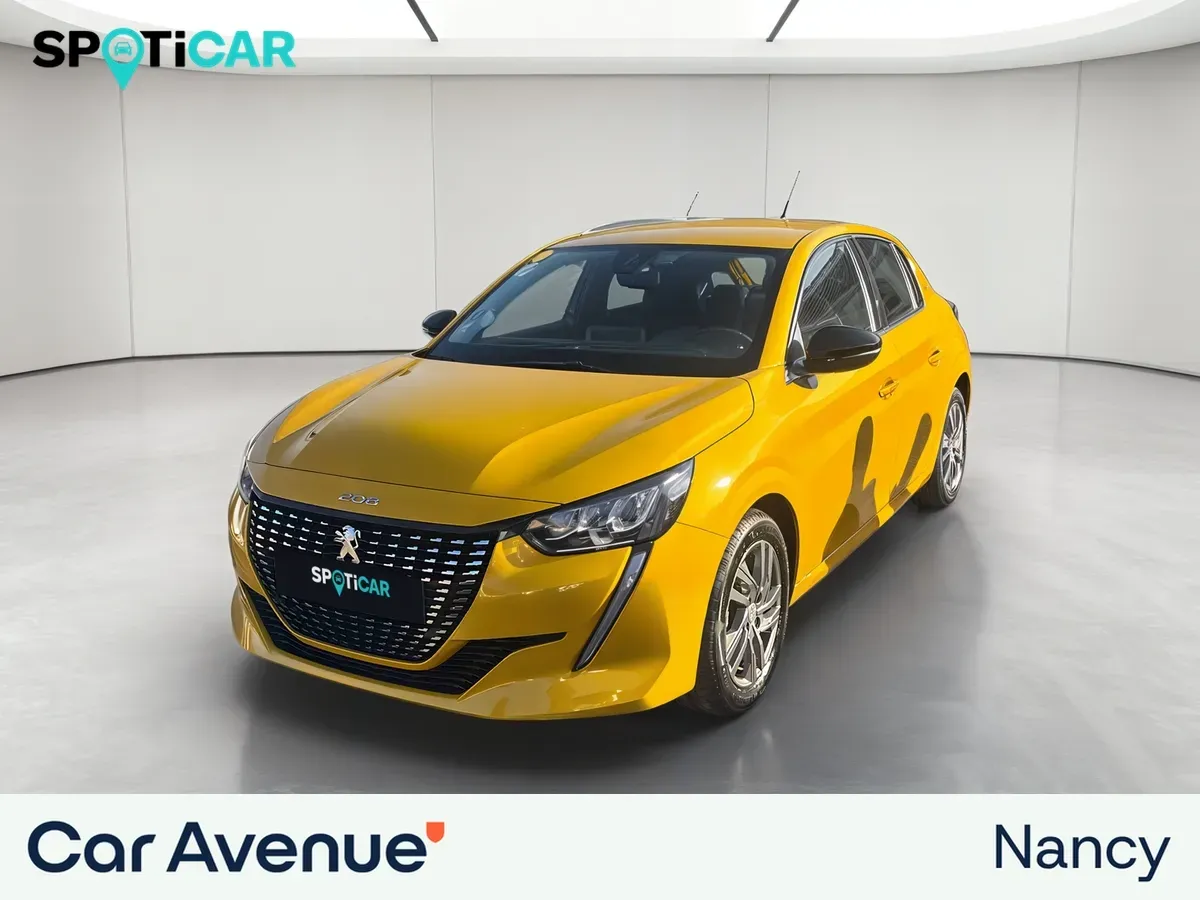 Peugeot 208 jaune d'occasion