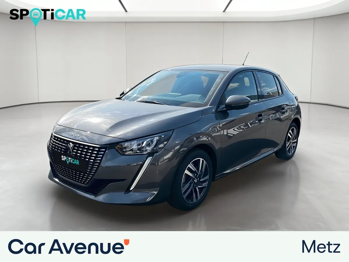 Peugeot 208 gris platinium (m) d'occasion