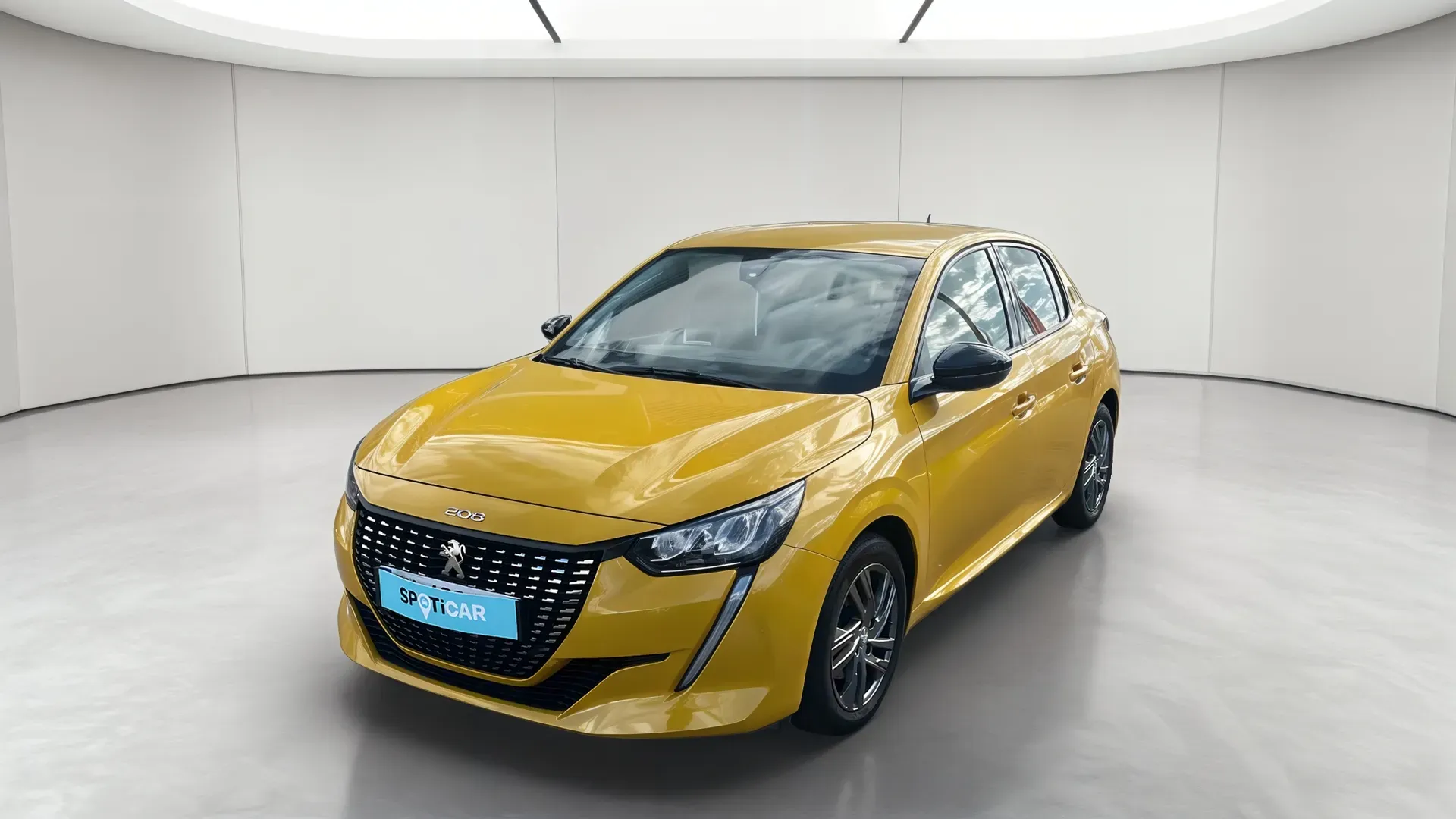 Peugeot 208 jaune d'occasion