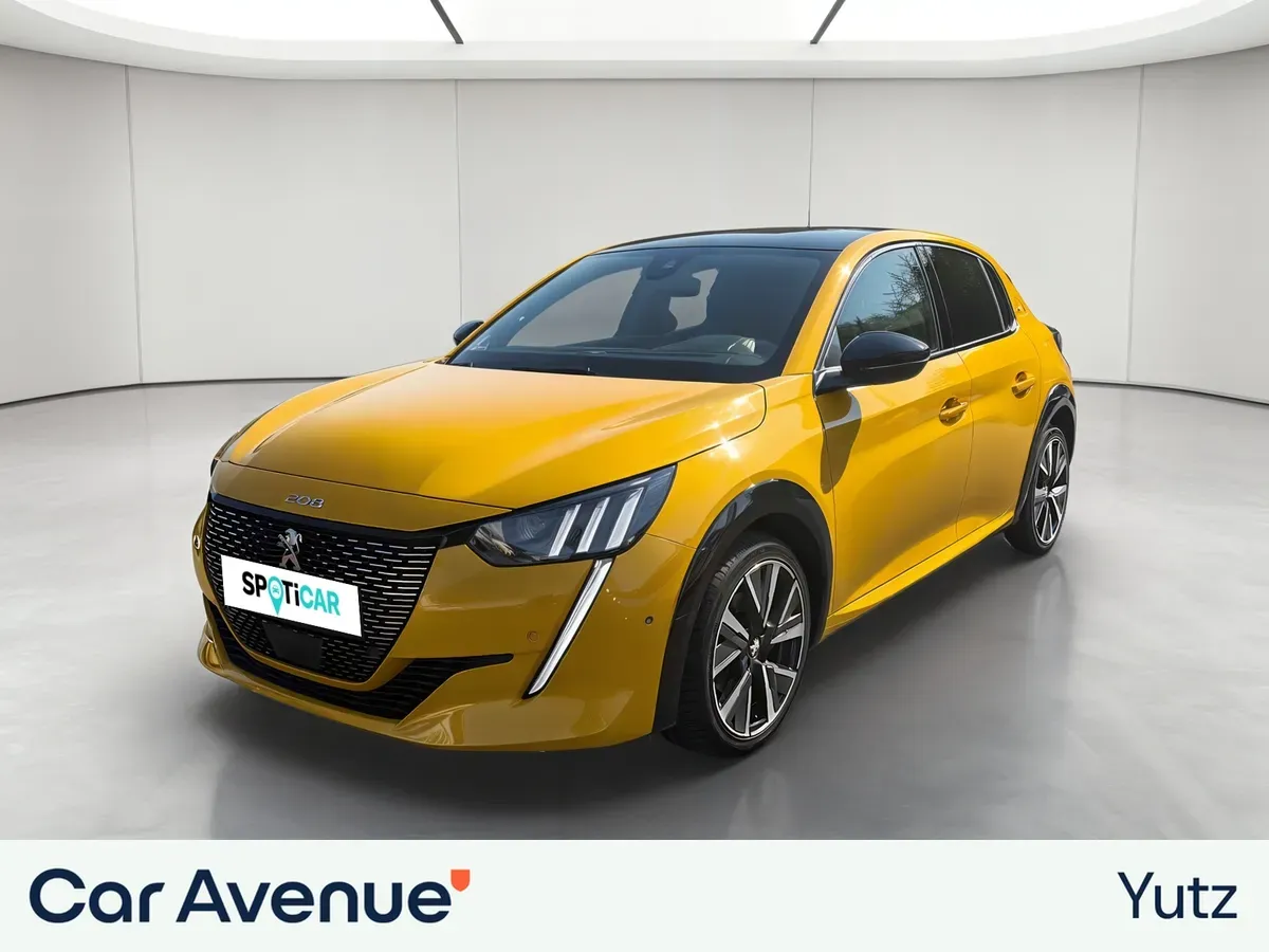 Peugeot 208 jaune d'occasion