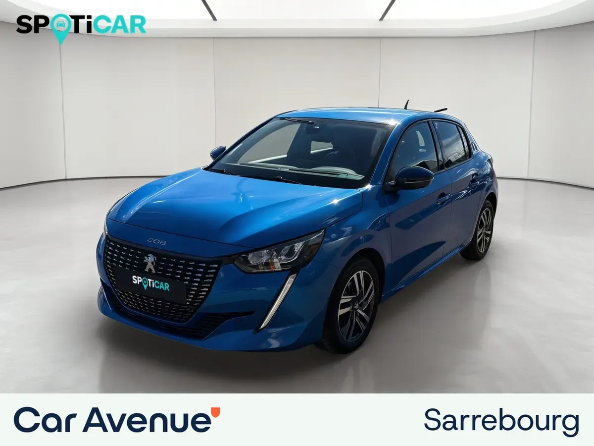 Peugeot 208 bleu d'occasion