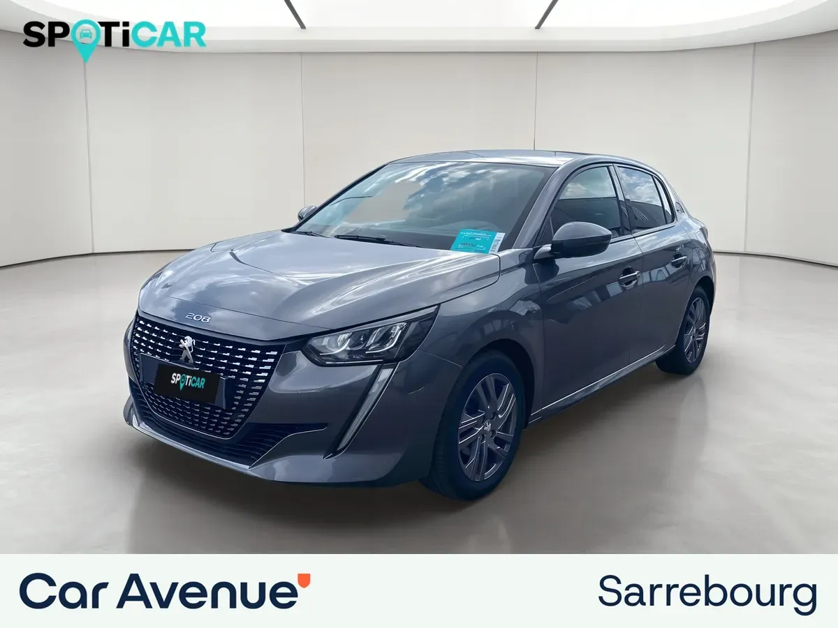 Peugeot 208 gris platinium (m) d'occasion