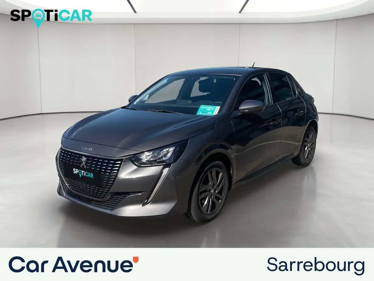Peugeot 208 gris platinium (m) d'occasion