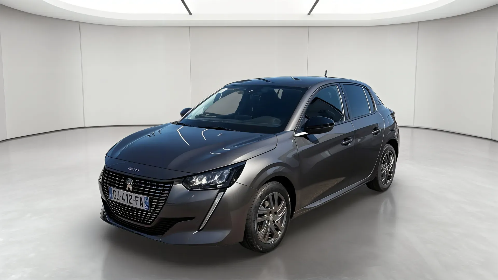 Peugeot 208 gris platinium p. m. d'occasion