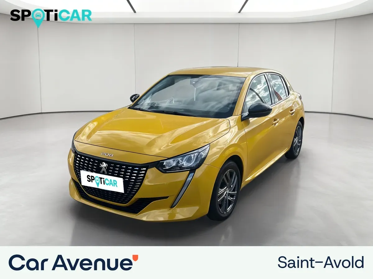 Peugeot 208 jaune d'occasion