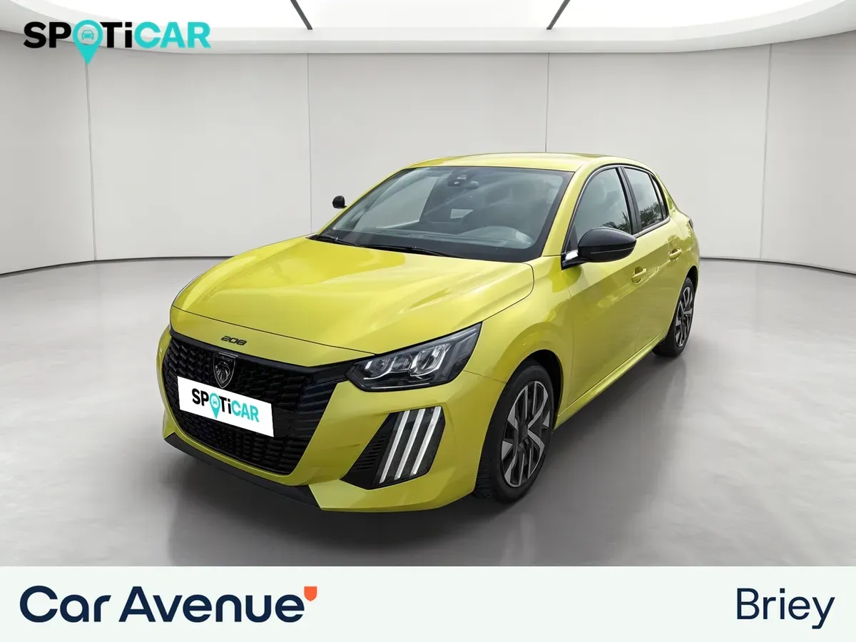 Peugeot 208 jaune d'occasion