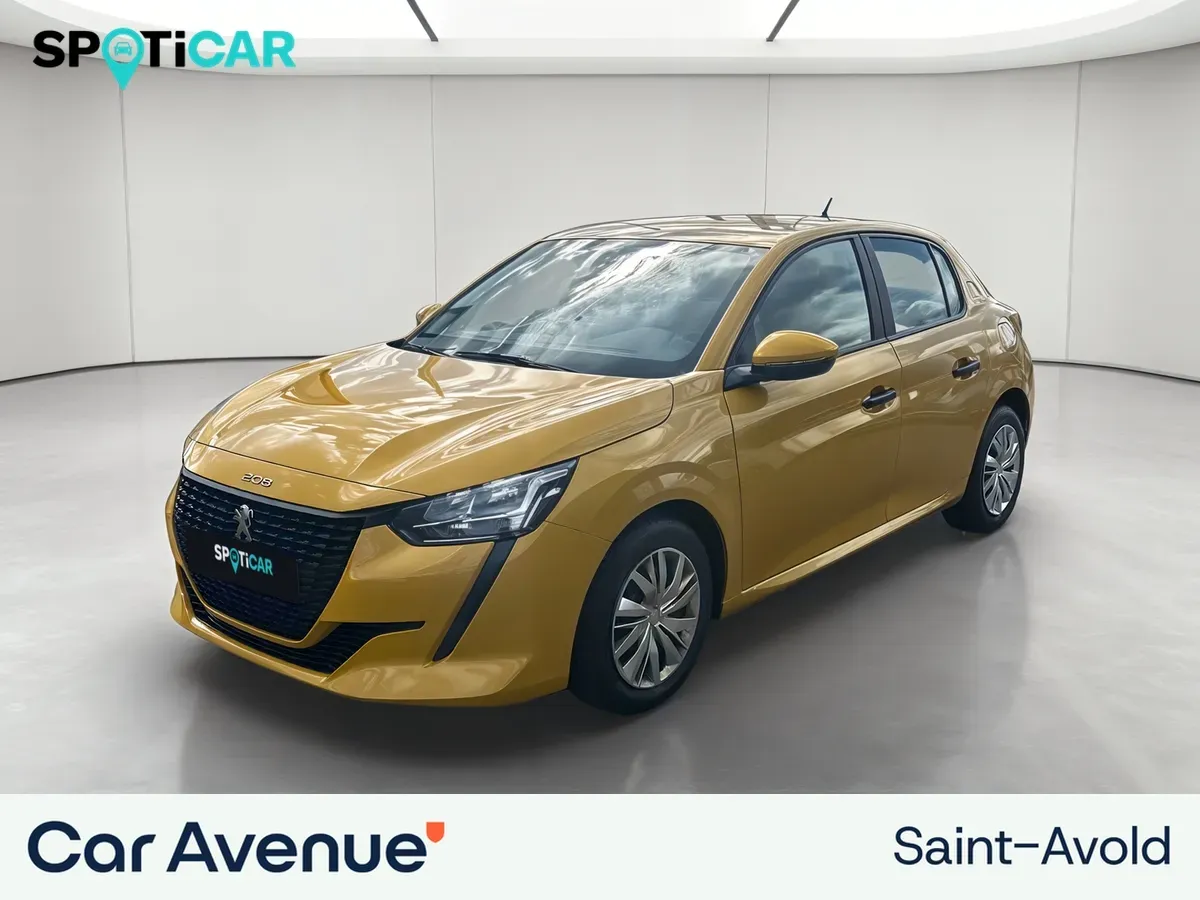 Peugeot 208 Affaire jaune faro metal d'occasion