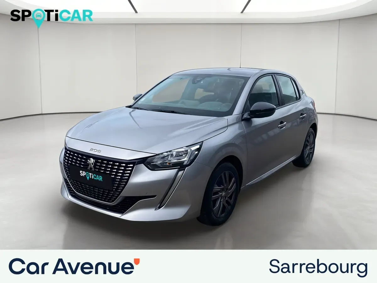 Peugeot 208 gris d'occasion