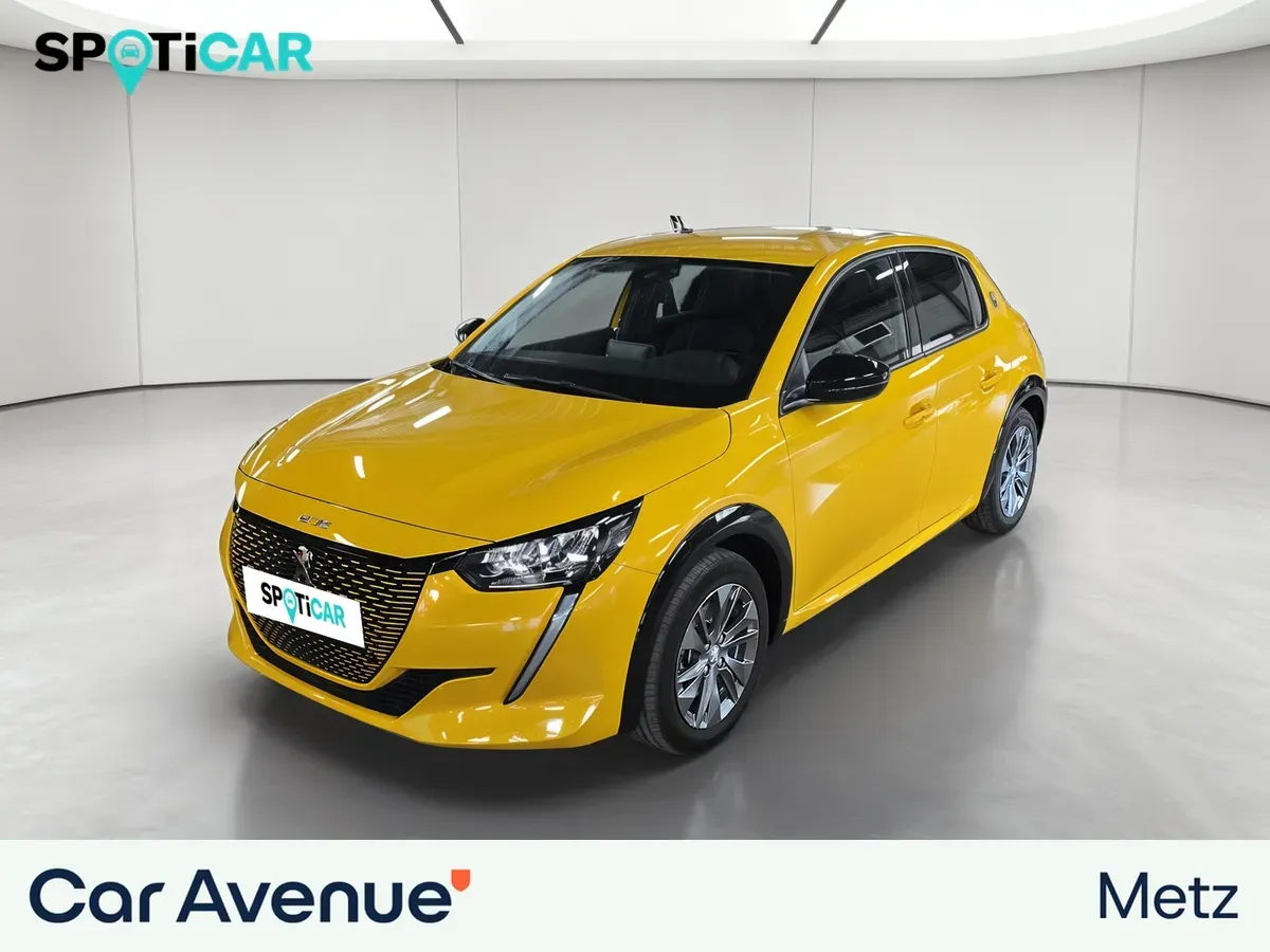Peugeot 208 ELECTRIQUE jaune faro (m) d'occasion