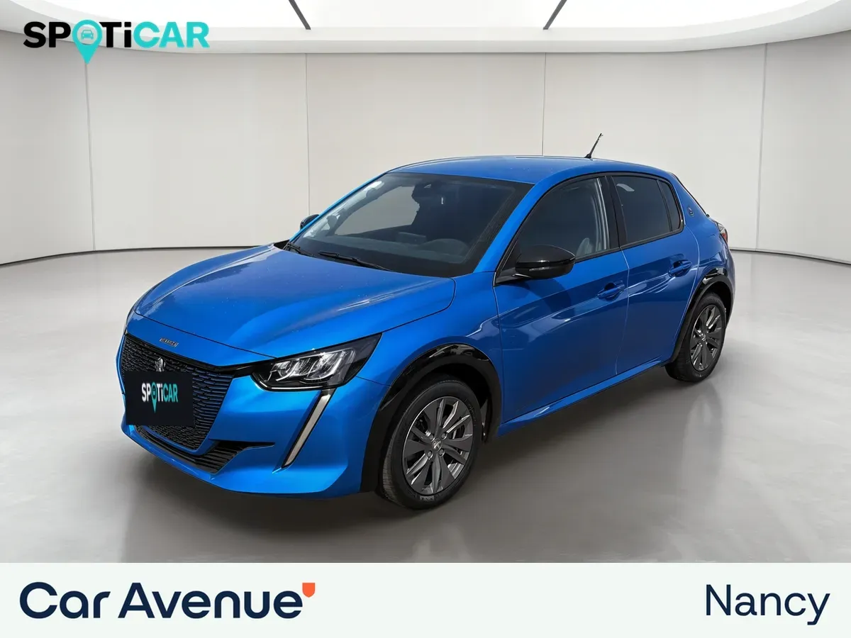 Peugeot 208 ELECTRIQUE bleu d'occasion