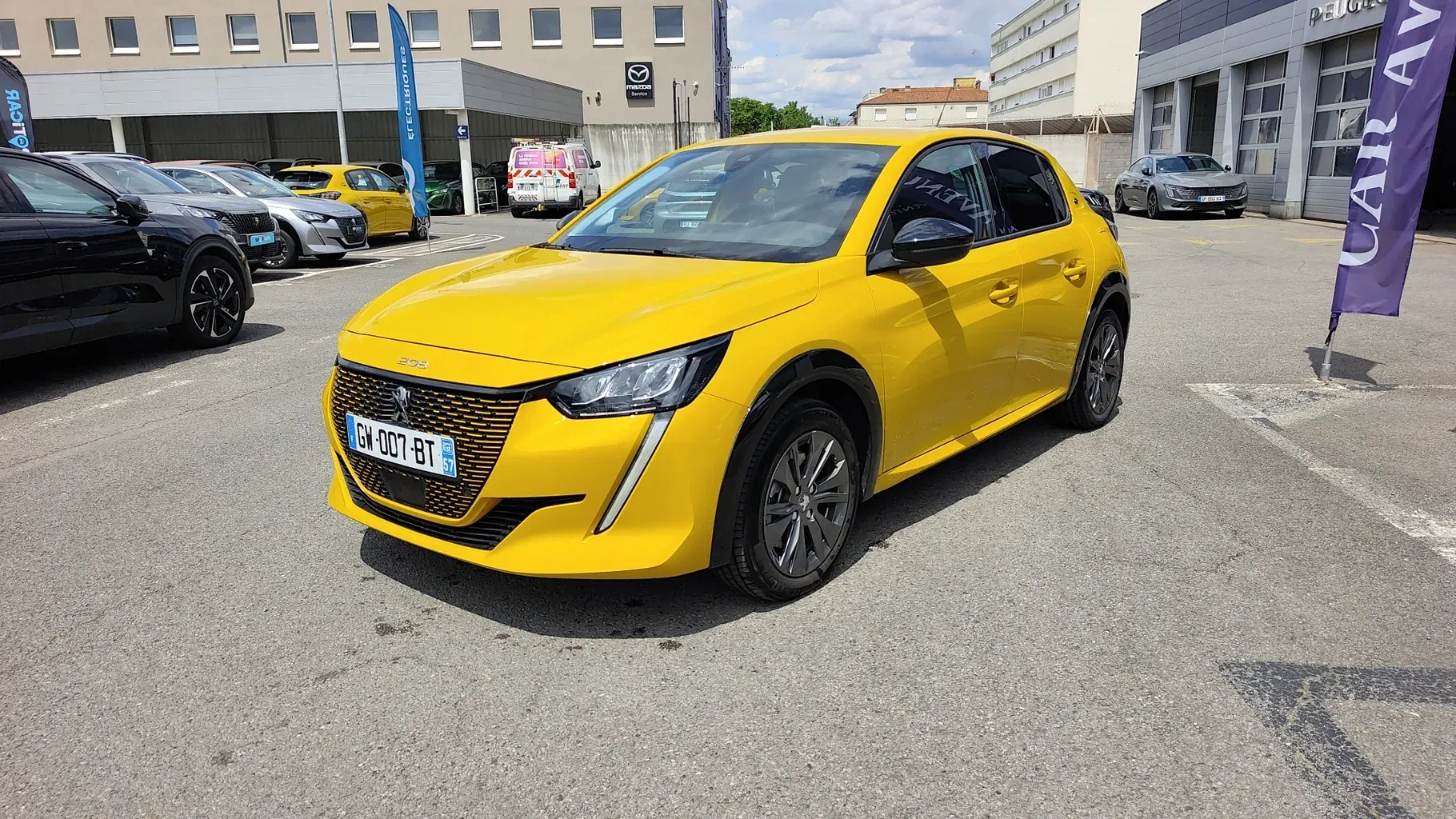 Peugeot 208 ELECTRIQUE teinte m. jaune faro d'occasion