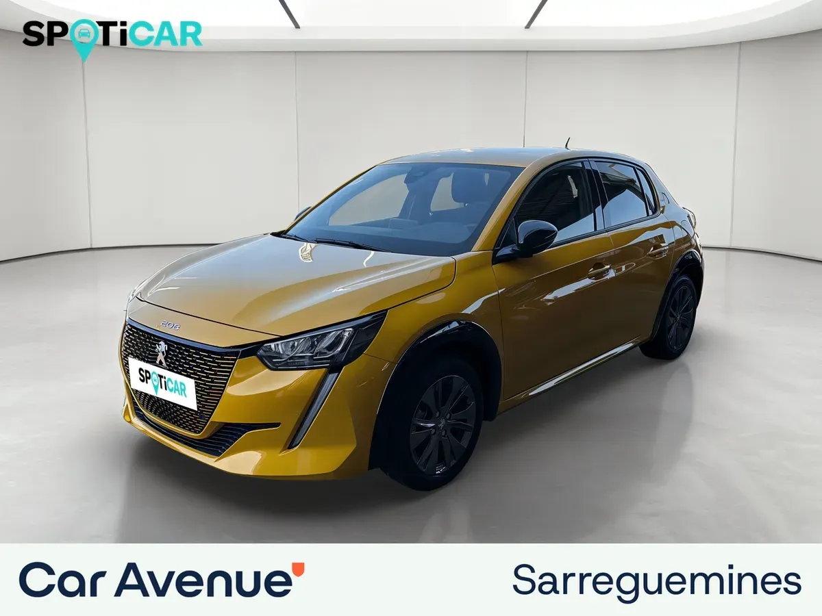 Peugeot 208 jaune d'occasion
