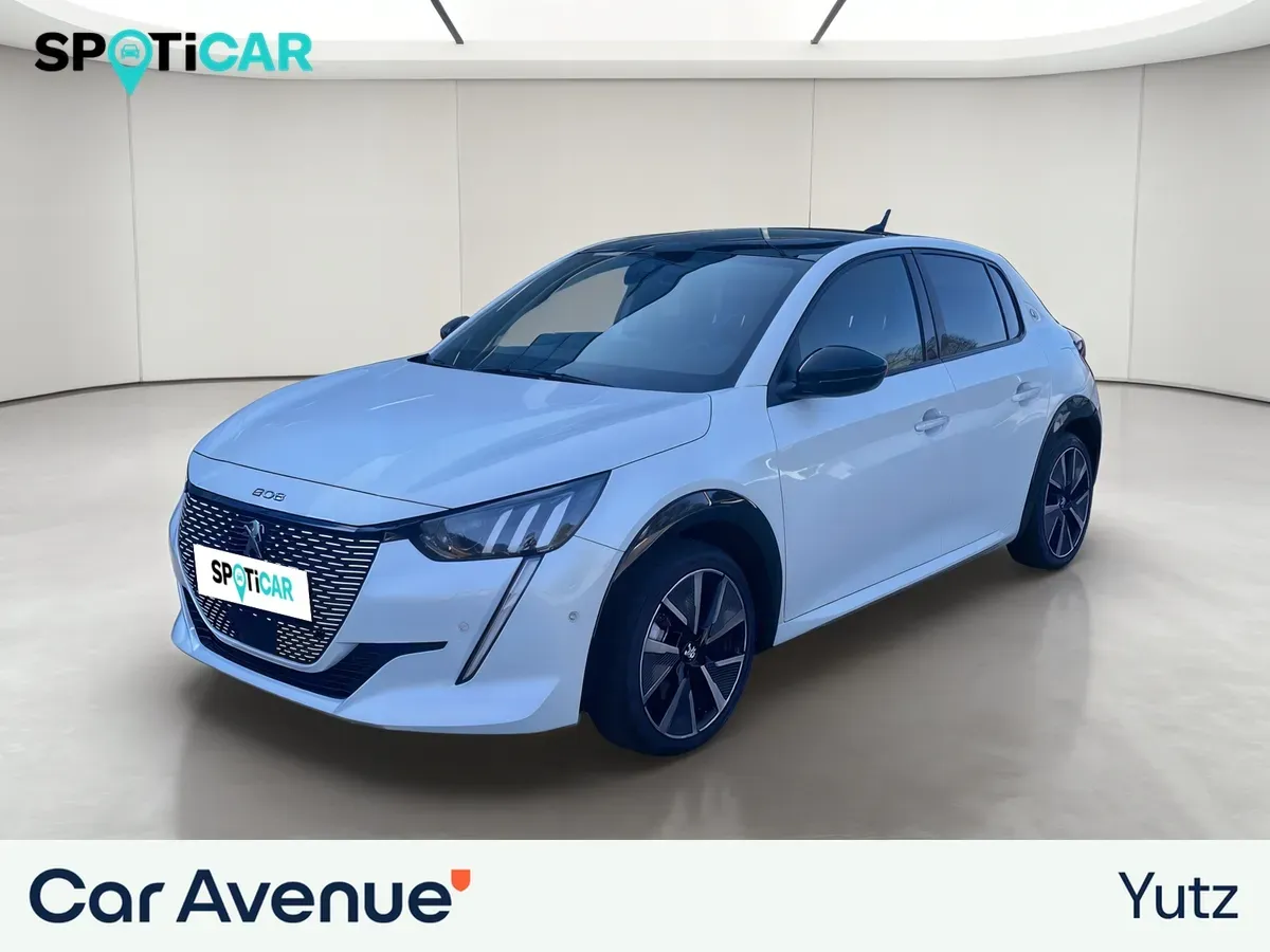 Peugeot 208 ELECTRIQUE teinte spéciale blanc nacré d'occasion