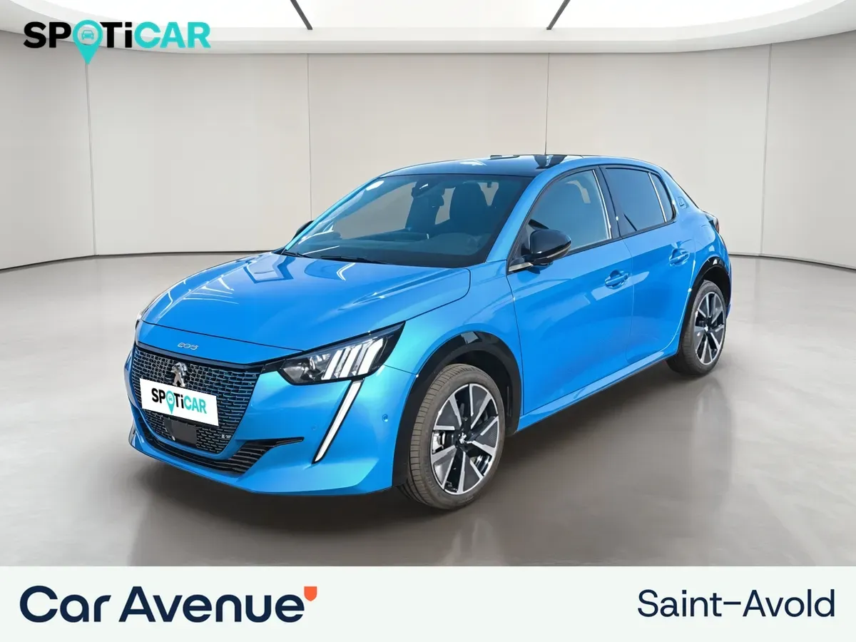 Peugeot 208 ELECTRIQUE p. tri-couches bleu vertigo d'occasion