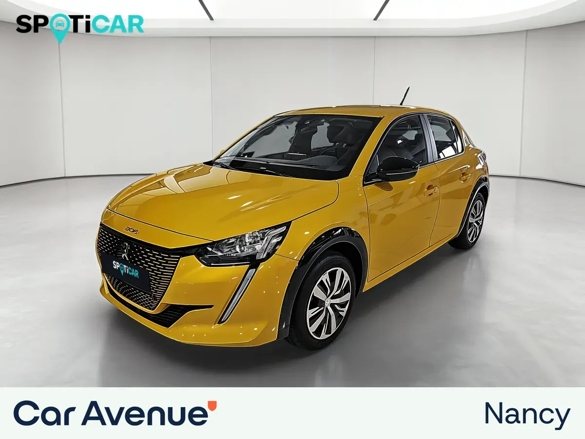 Peugeot 208 ELECTRIQUE jaune d'occasion