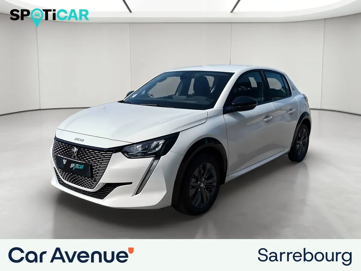 Peugeot 208 ELECTRIQUE blanc d'occasion