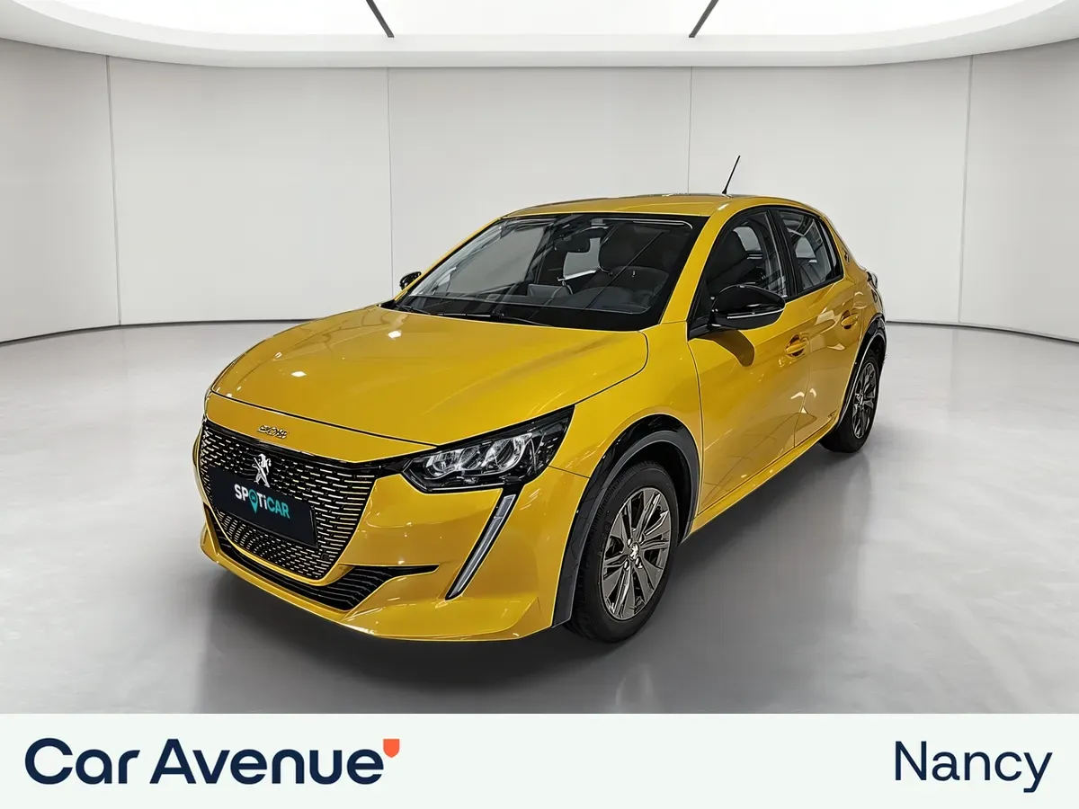 Peugeot 208 ELECTRIQUE jaune faro (m) d'occasion