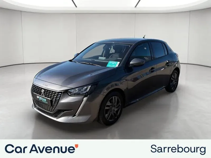 Peugeot 208 gris platinium (m) d'occasion