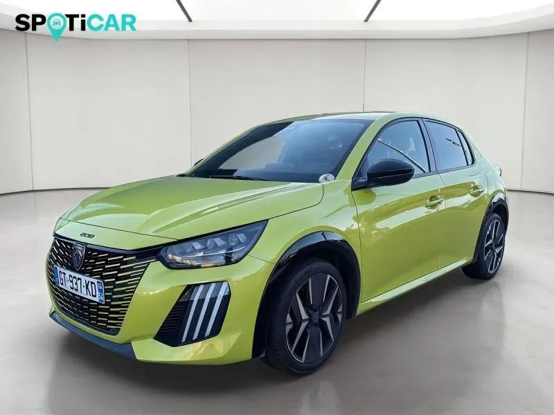 Peugeot 208 jaune d'occasion