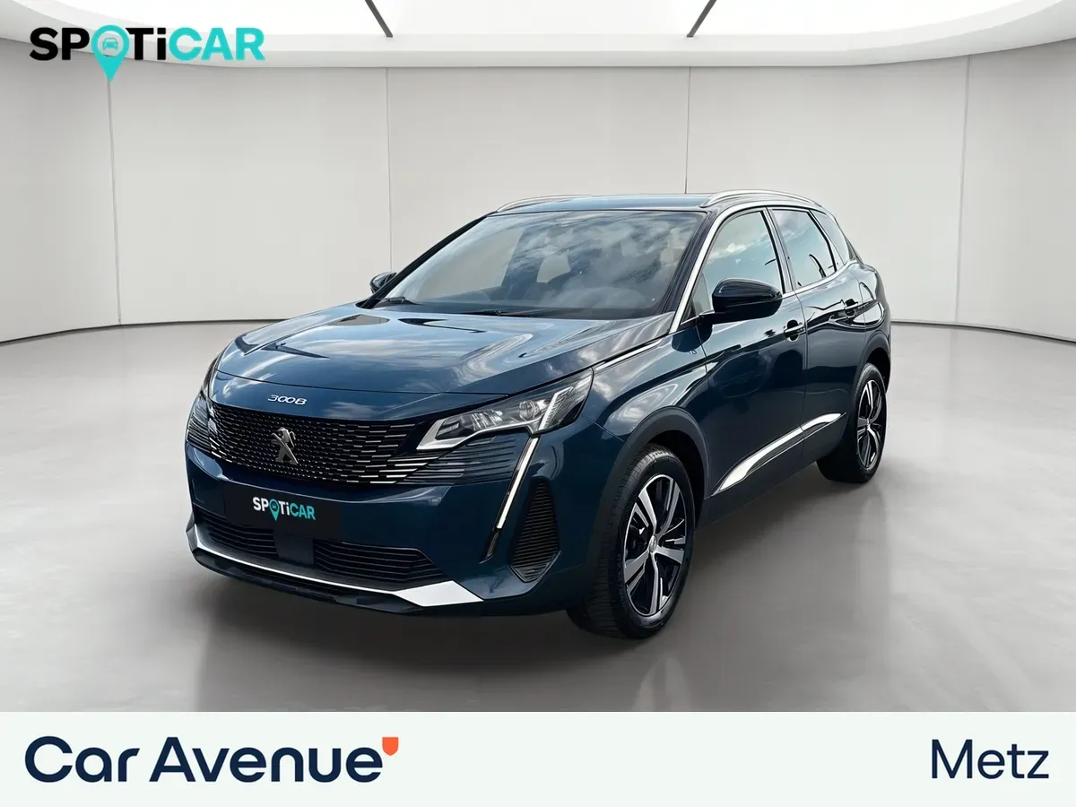 Peugeot 3008 bleu d'occasion