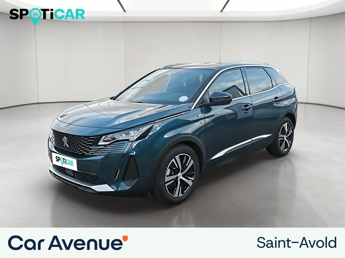 Peugeot 3008 bleu d'occasion