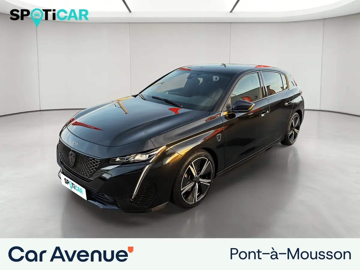 Peugeot 308 noir d'occasion