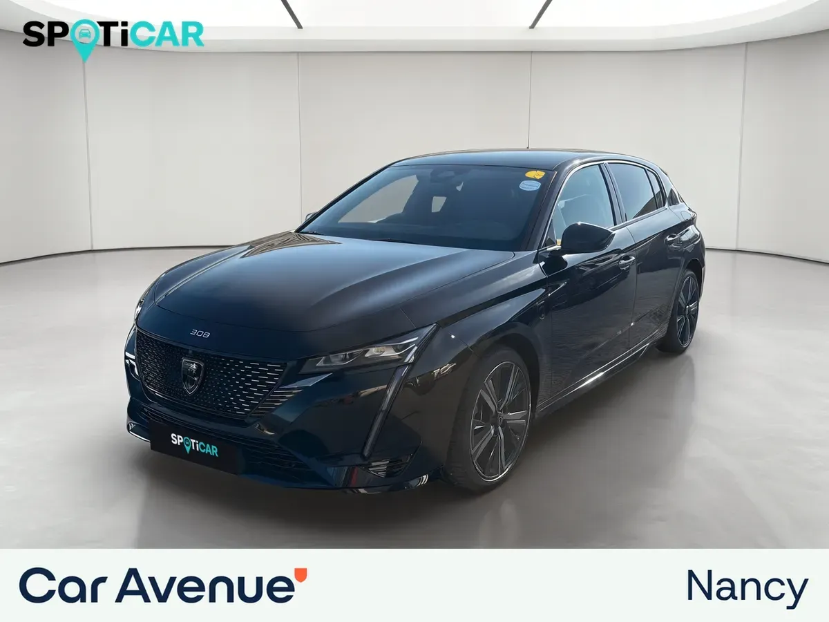 Peugeot 308 noir d'occasion