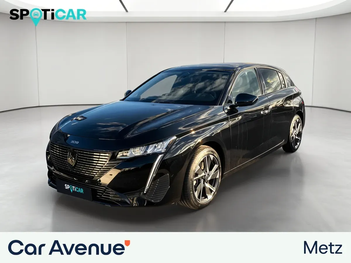 Peugeot 308 noir d'occasion