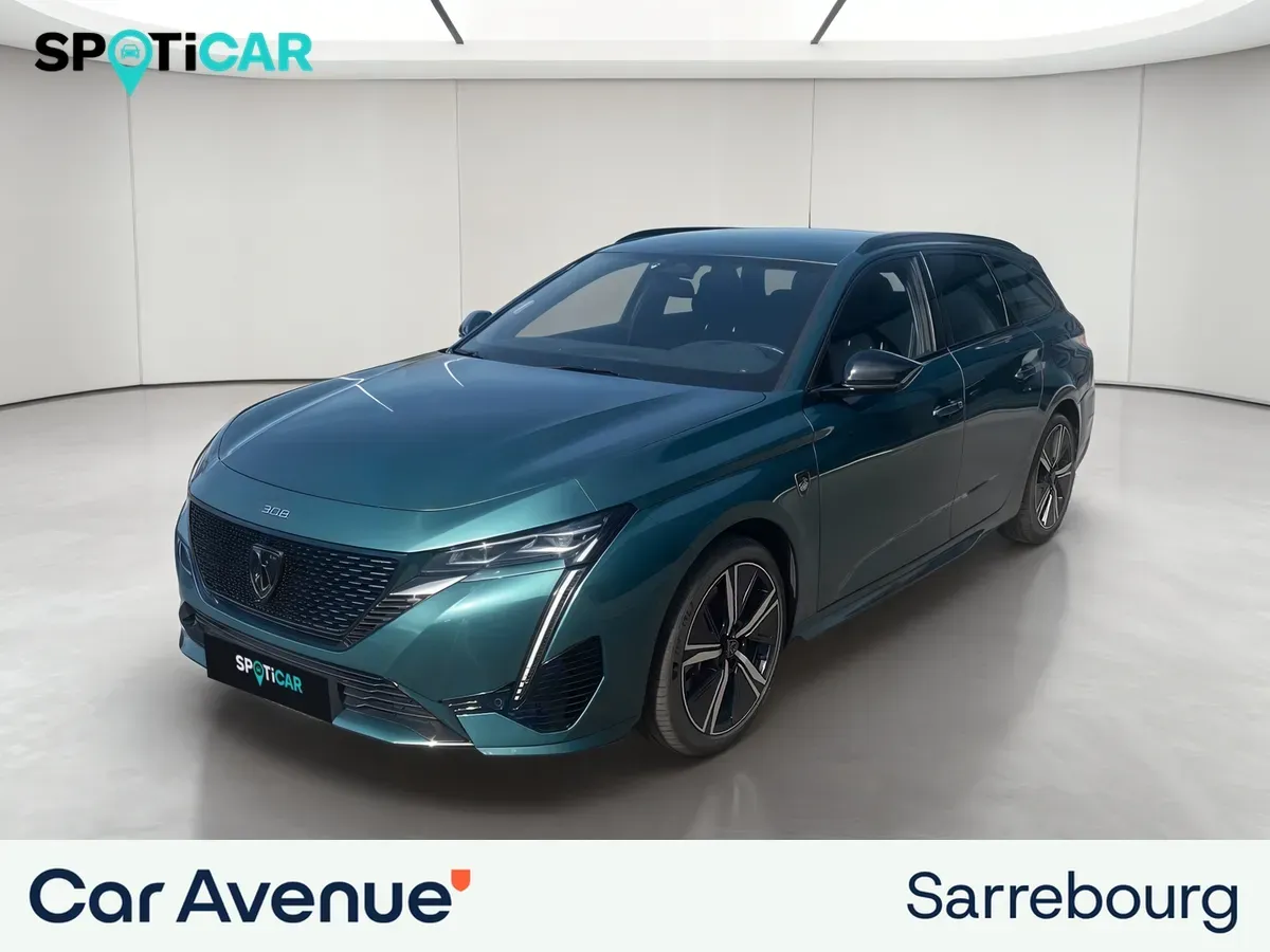 Peugeot 308 SW bleu d'occasion
