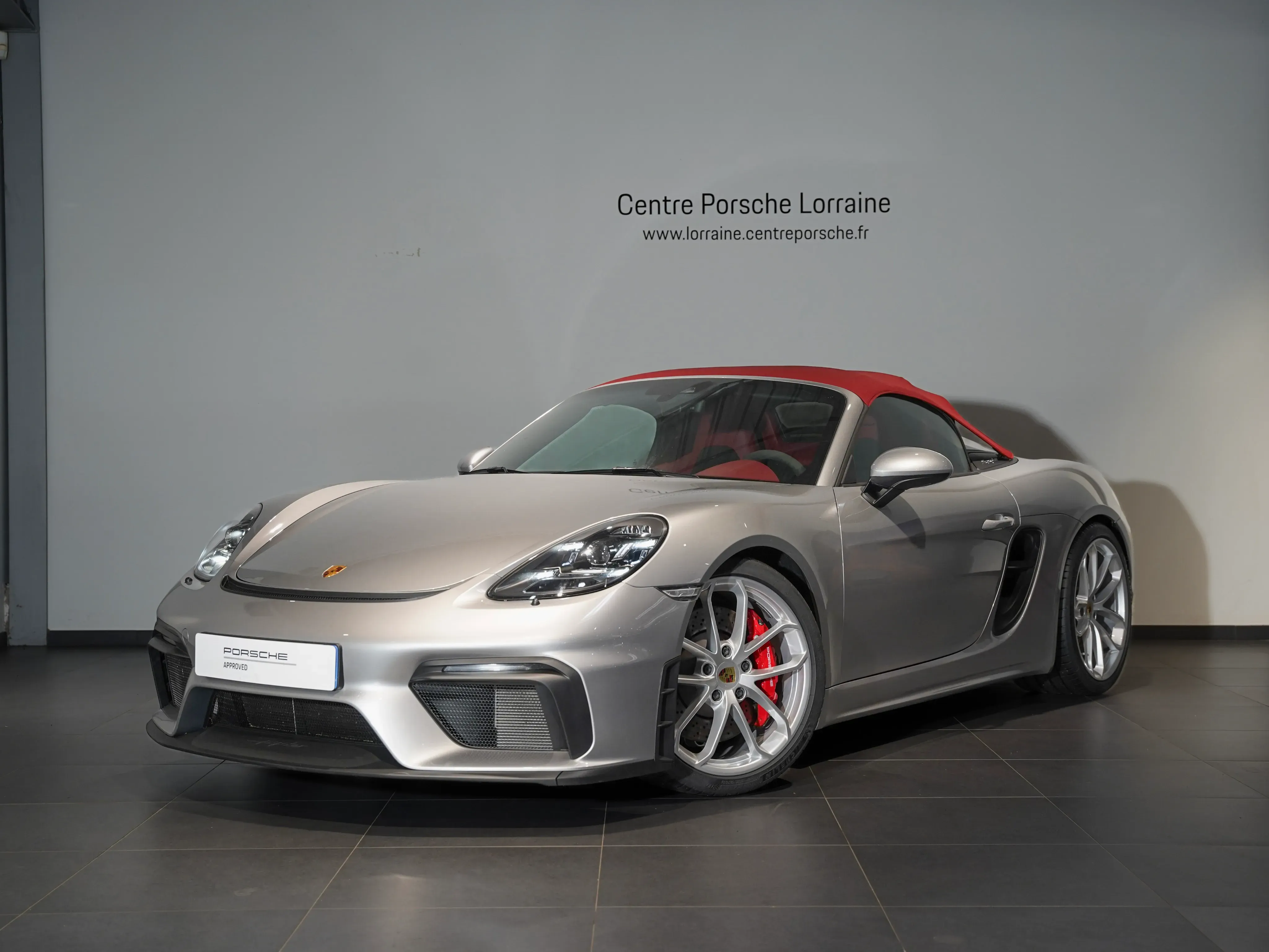 Porsche 718 SPYDER gris d'occasion