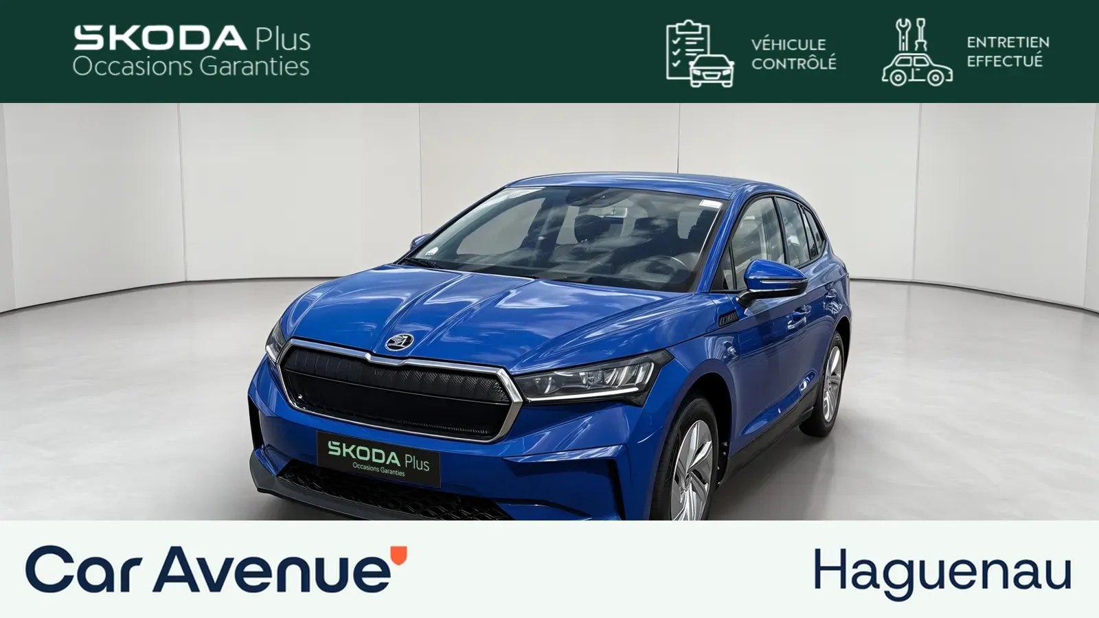 Skoda Enyaq bleu d'occasion