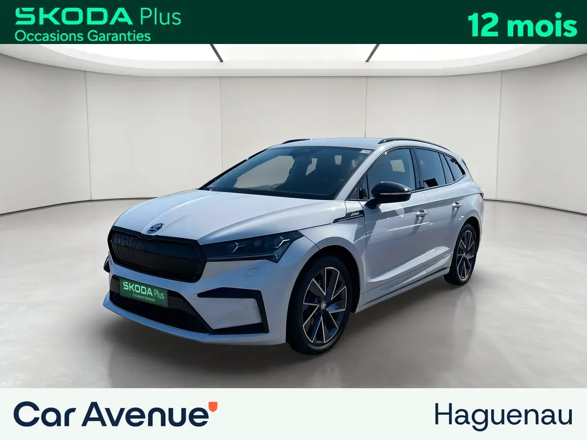 Skoda Enyaq blanc d'occasion