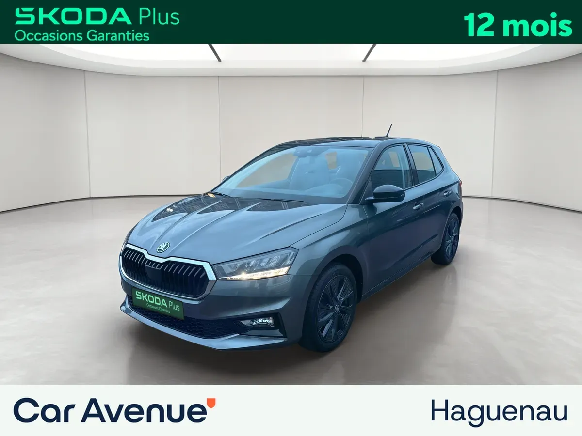 Skoda Fabia gris graphite toit noir d'occasion