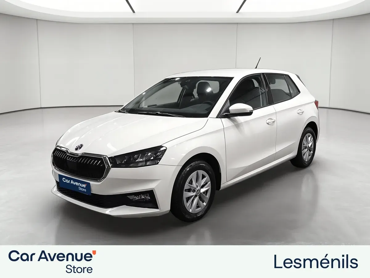 Skoda Fabia blanc d'occasion