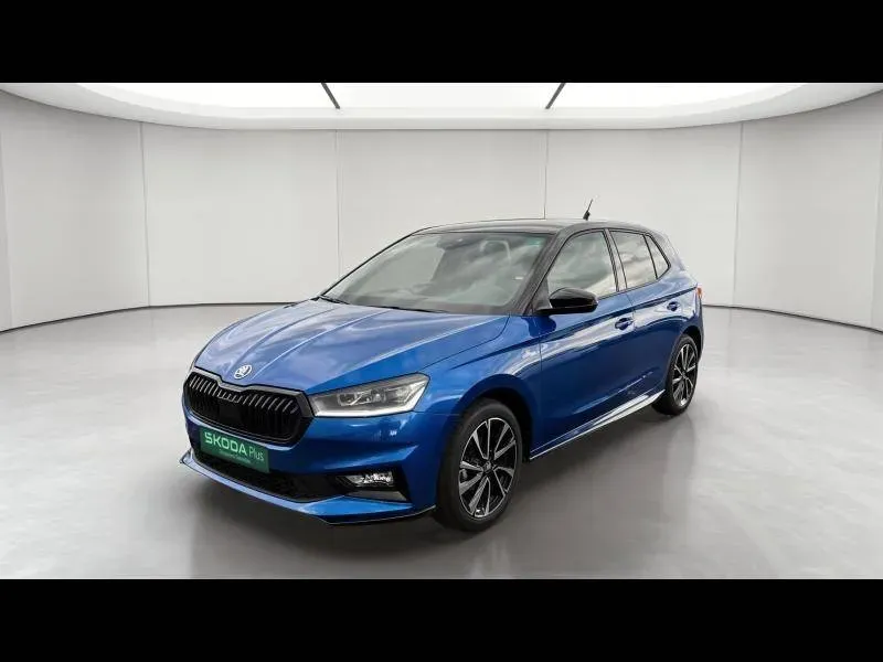 Skoda Fabia bleu d'occasion