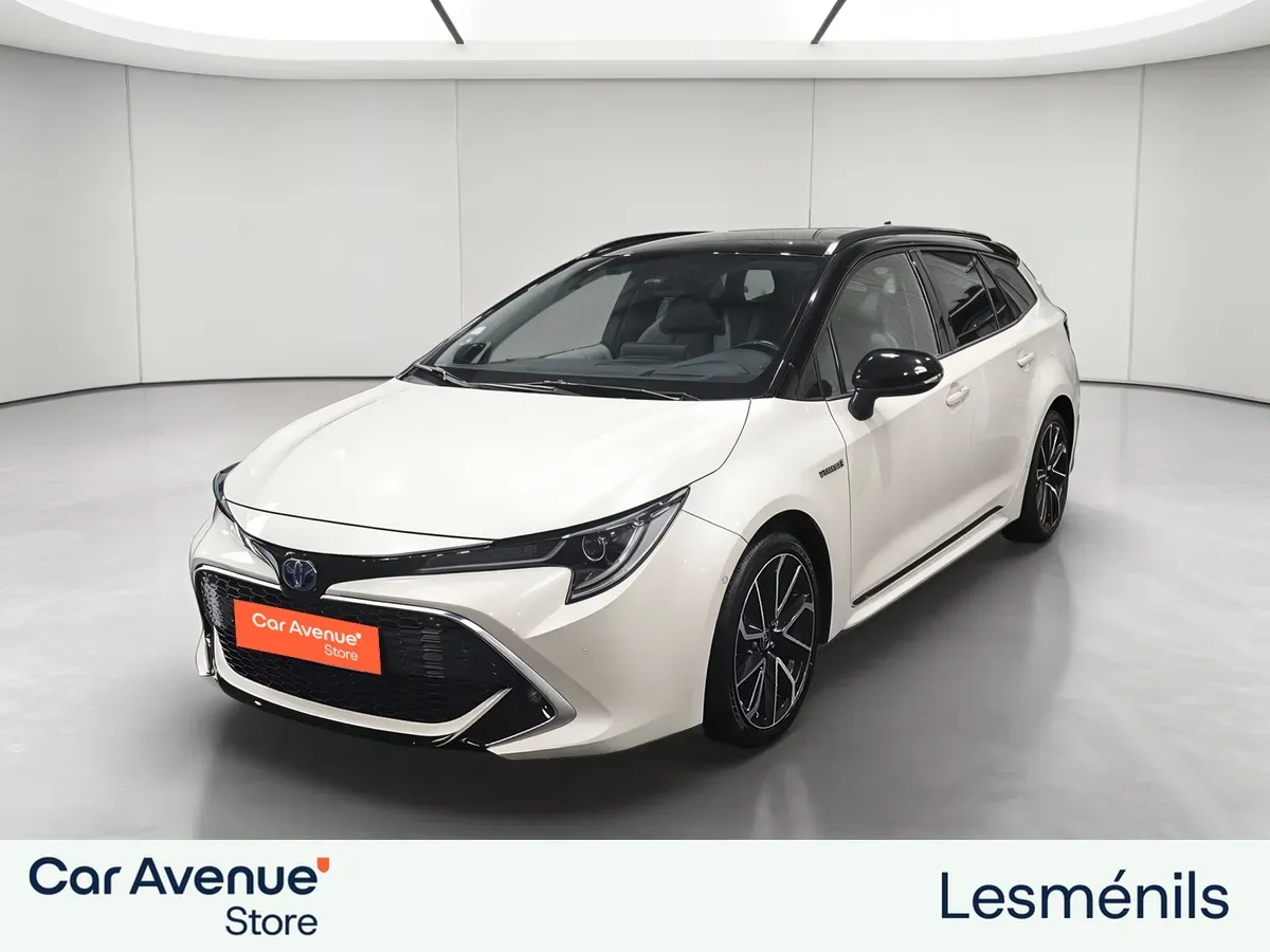 Toyota COROLLA TOURING SPORTS HYBRIDE MY20 blanc d'occasion