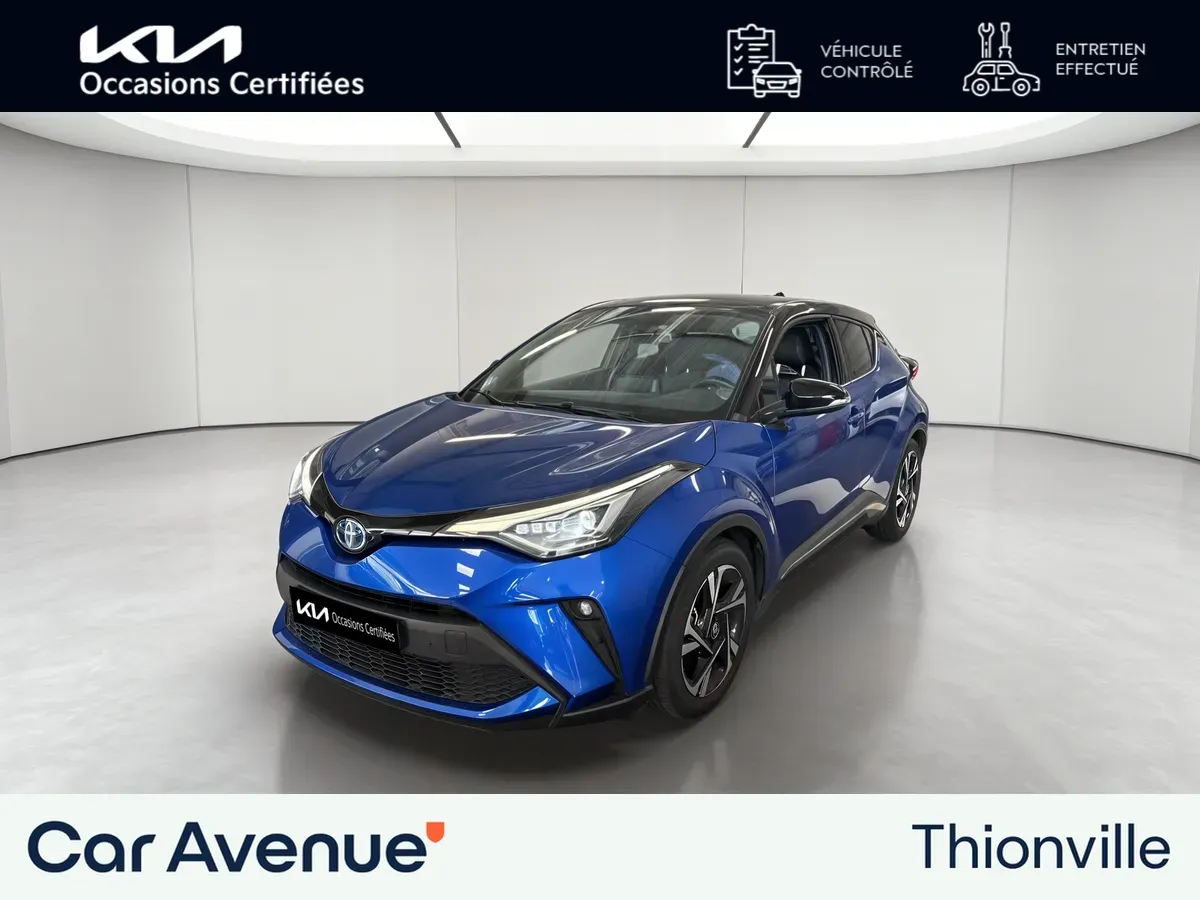 Toyota C-HR HYBRIDE MY22 bleu d'occasion