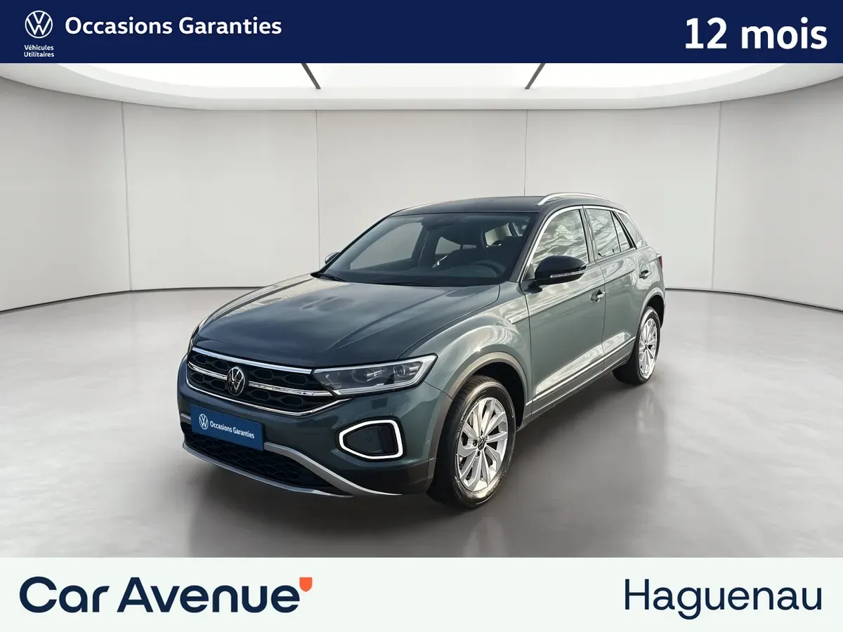 Volkswagen T-Roc bleu petrole toit noir d'occasion