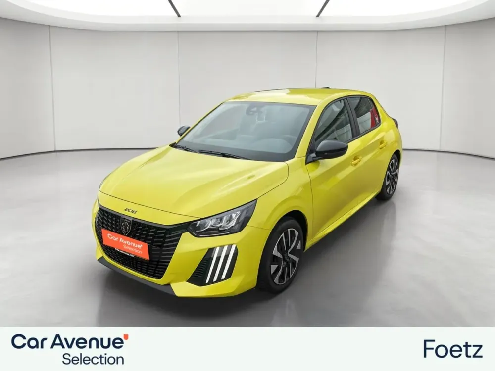Peugeot 208 jaune d'occasion