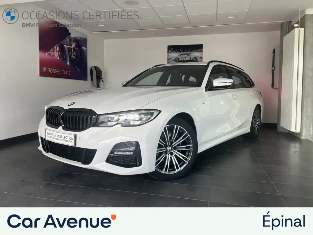 BMW Série 3 Touring blanc d'occasion