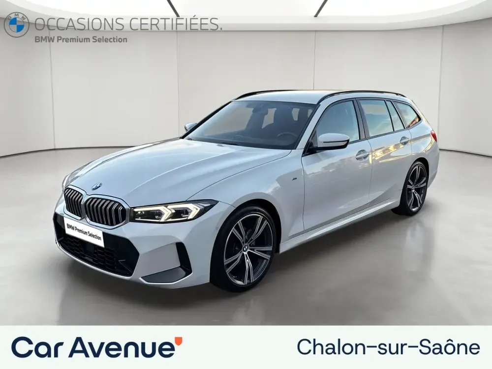 BMW Série 3 Touring blanc d'occasion