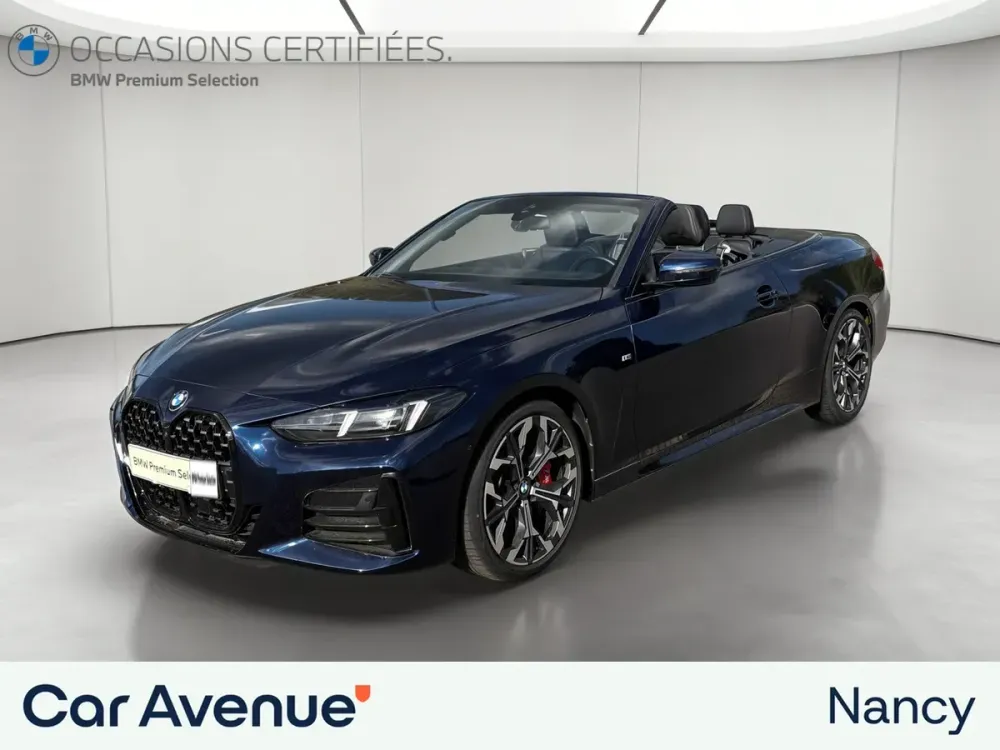 BMW Série 4 Cabriolet bleu d'occasion