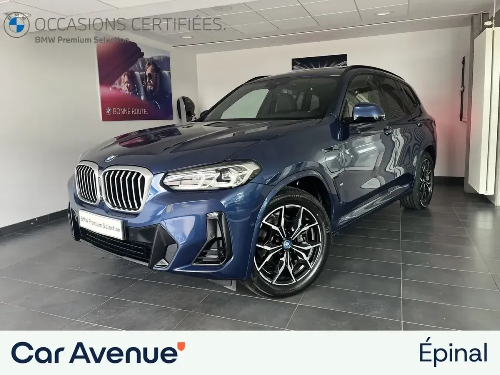 BMW X3 bleu d'occasion