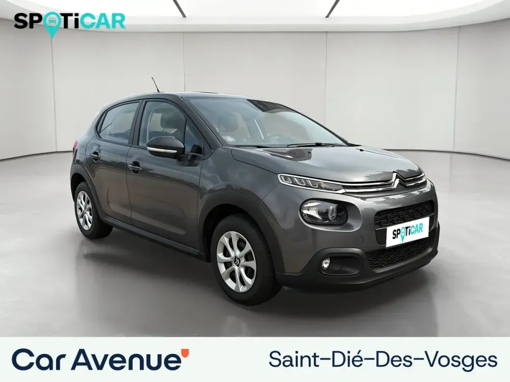 Citroën C3 gris acier - blanc opale d'occasion
