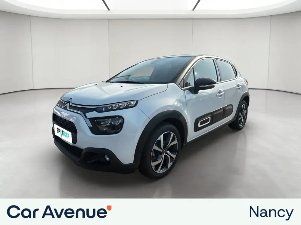 Citroën C3 blanc banquise - noir onyx d'occasion