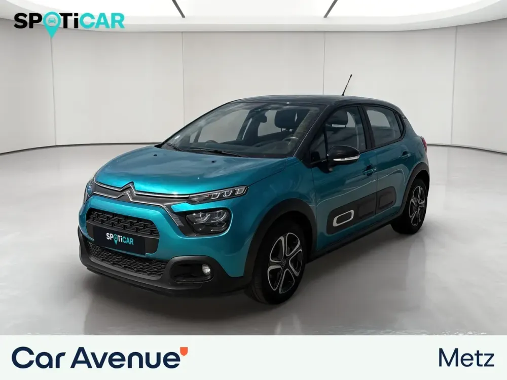Citroën C3 spring blue (m) - noir onyx d'occasion